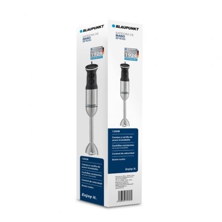 Blaupunkt BP4006 Batidora de mano 1200W de acero inoxidable con vaso Blaupunkt BP4006 Batidora de mano 1200W de acero inoxidable con vaso